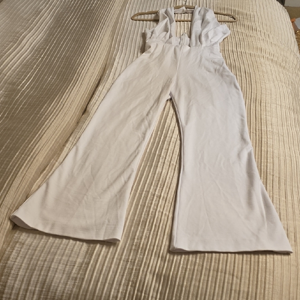 Amanda Uprichard White Halter Jumpsuit NWOT - Picture 4 of 12